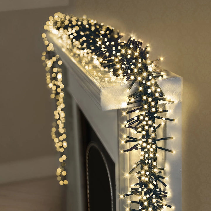 3000 LED Multi-Action Cluster Christmas Lights with Timer