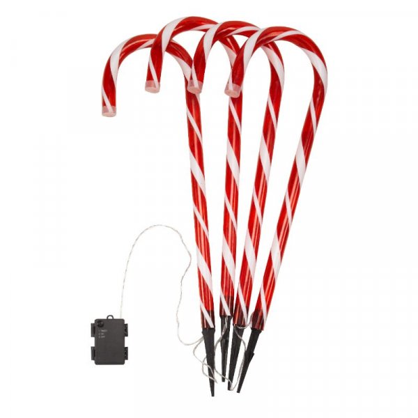 Large Candy Cane Stakes - Set of 4