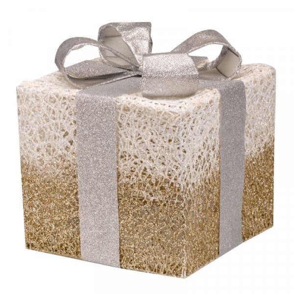 Sparkly Faux Gift Box Parcels - Gold