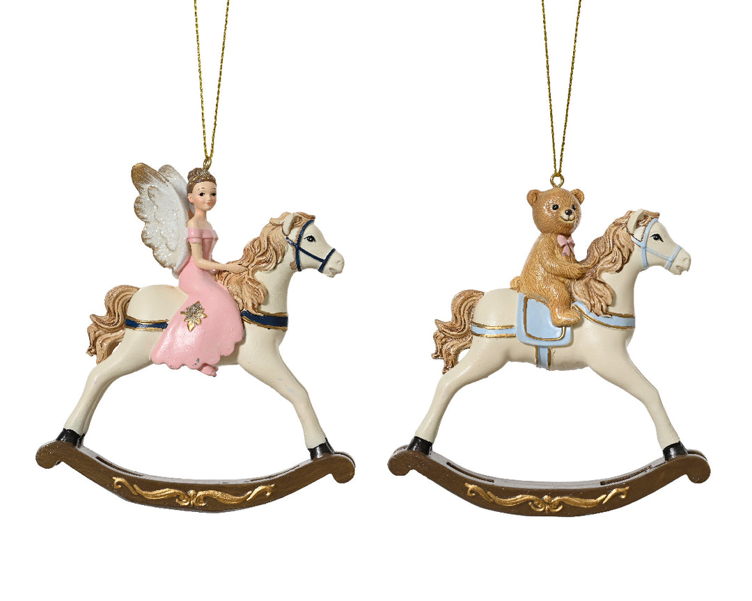11cm Rocking Horse Polyresin