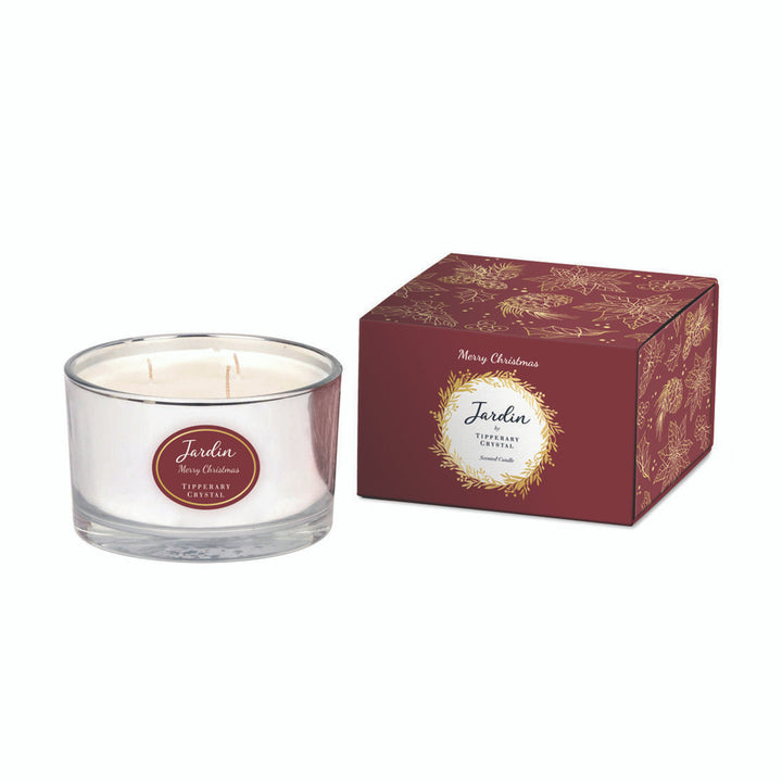 Jardin Collection 3 Wick Candle - Merry Christmas