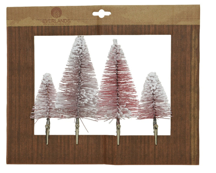 Brush Mini Tree Snowy On Clip