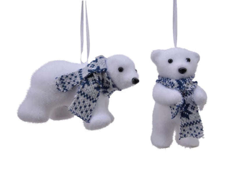 7.5cm Bear With Scarf Hanger