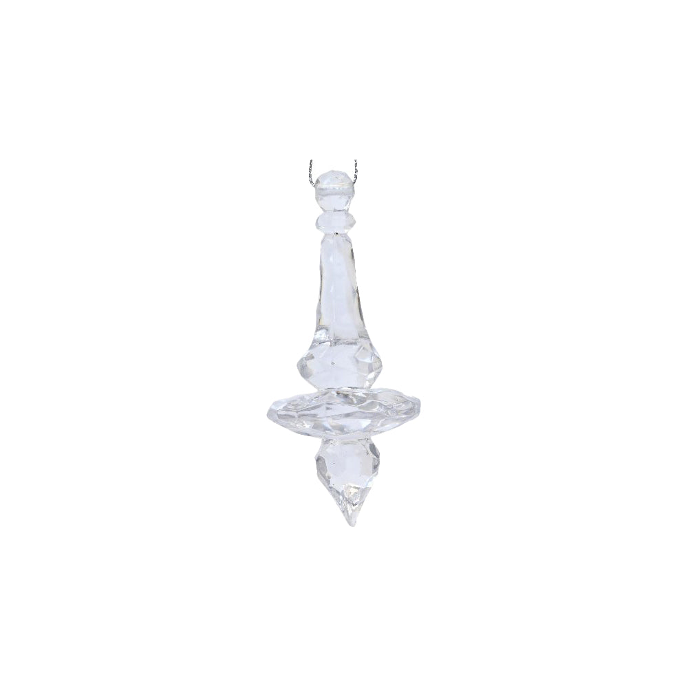 Plastic Transparent Drop Ornament