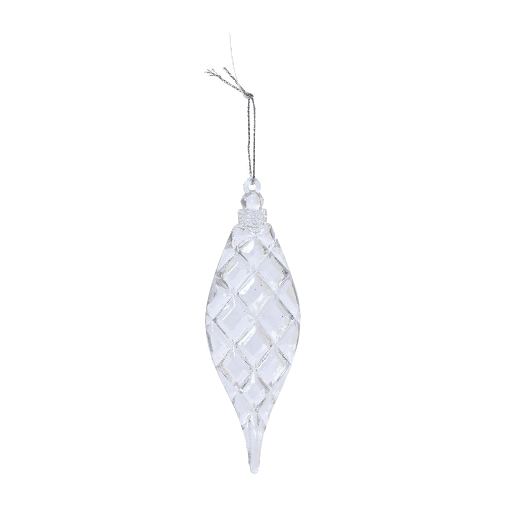 Plastic Transparent Drop Ornament