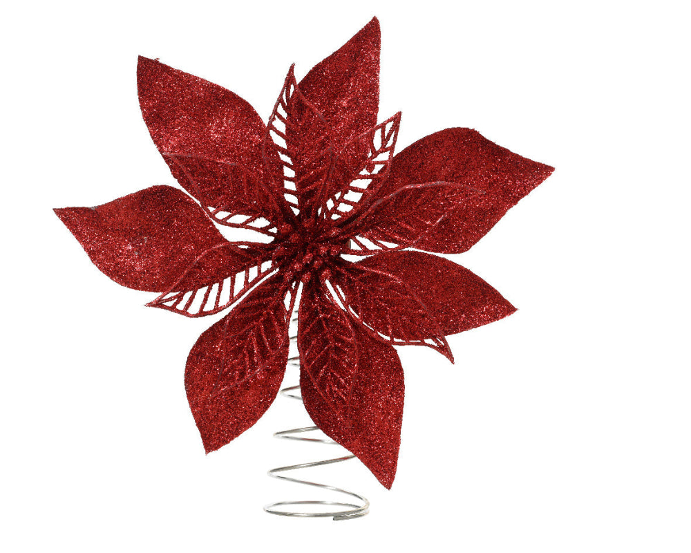 22cm Poinsettia Tree Topper
