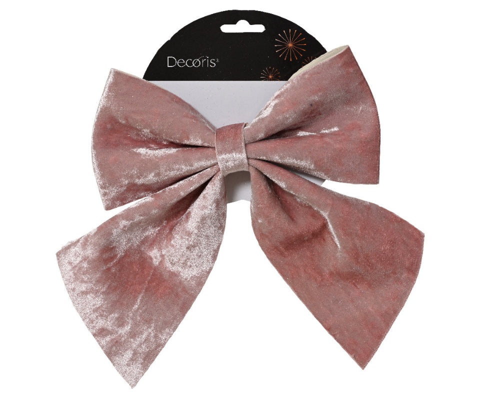 34cm Bow Polyester Blush Pink