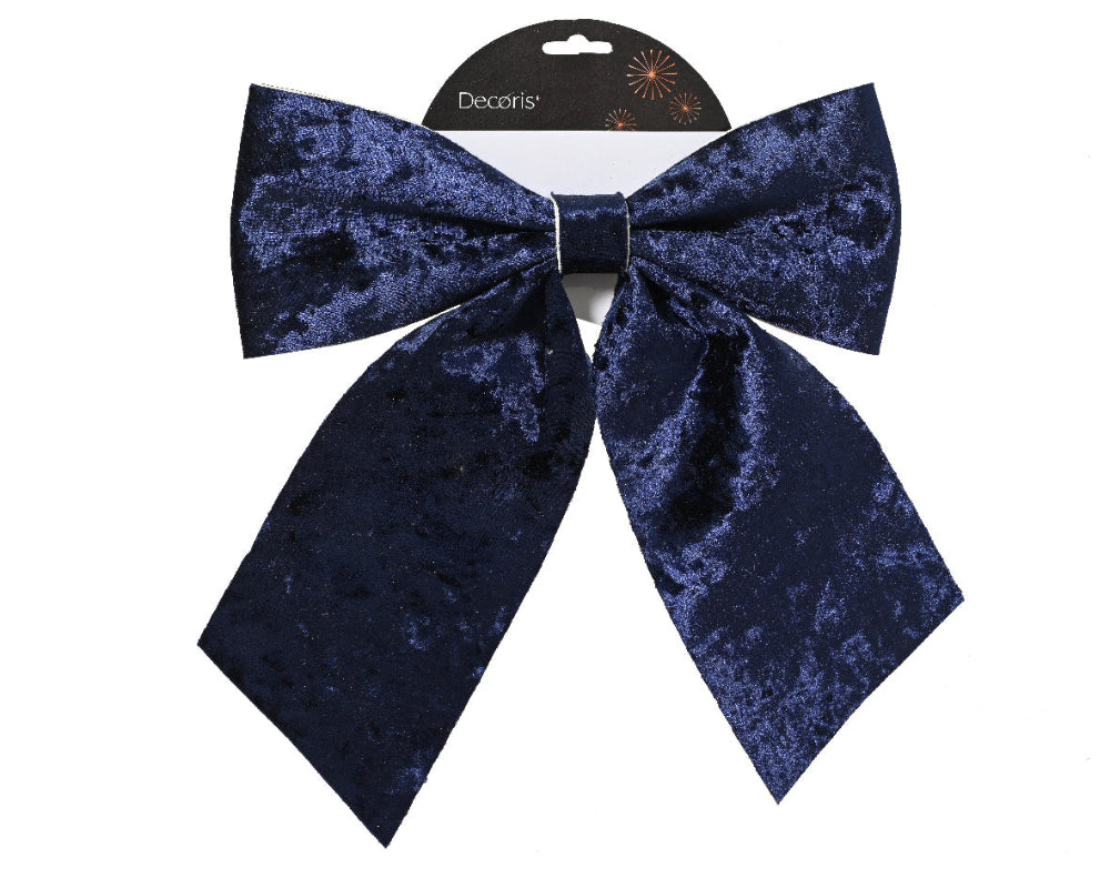 34cm Bow Polyester Night Blue