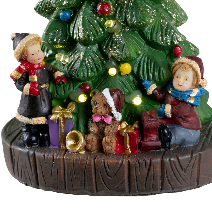 Battery Operated LED Scene W/ Christmas Tree