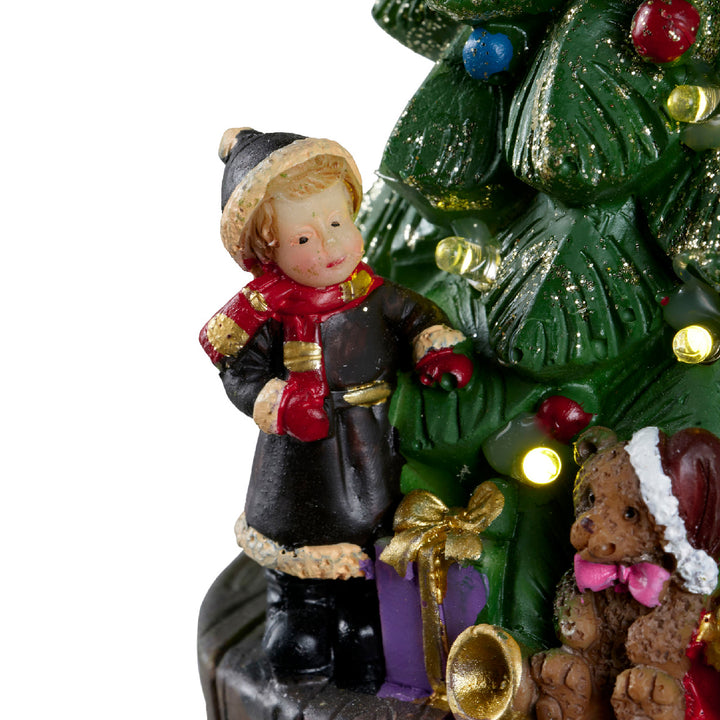 Battery Operated LED Scene W/ Christmas Tree