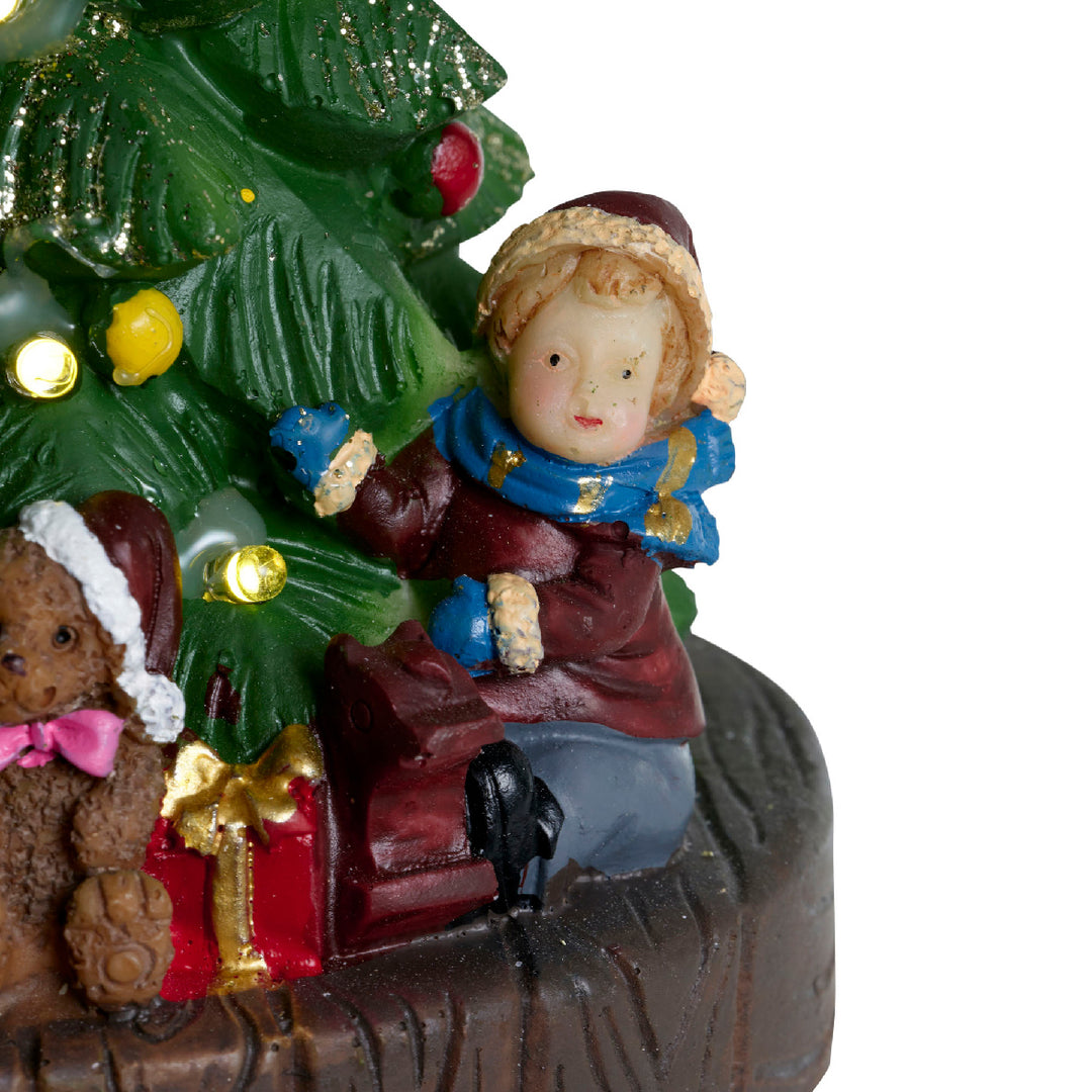 Battery Operated LED Scene W/ Christmas Tree