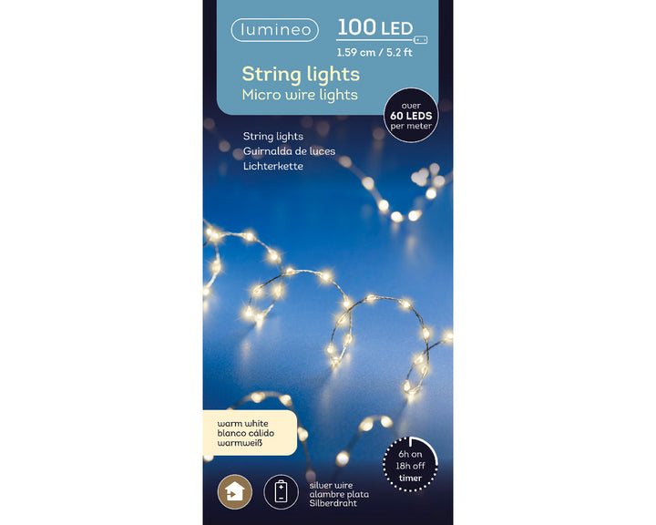 Lumineo 100 Micro LED Extra Dense B-O String Lights