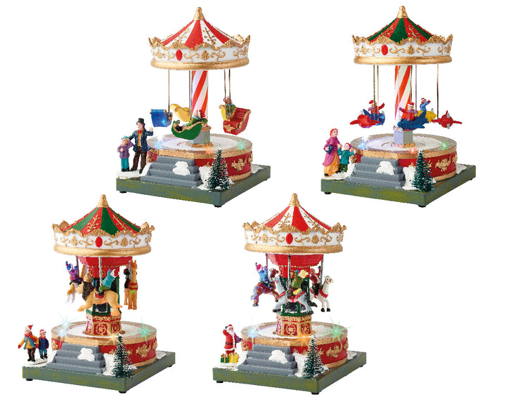 Battery Operated LED Merry Go Round