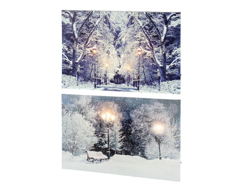 LED Canvas Flashing Effect Trees