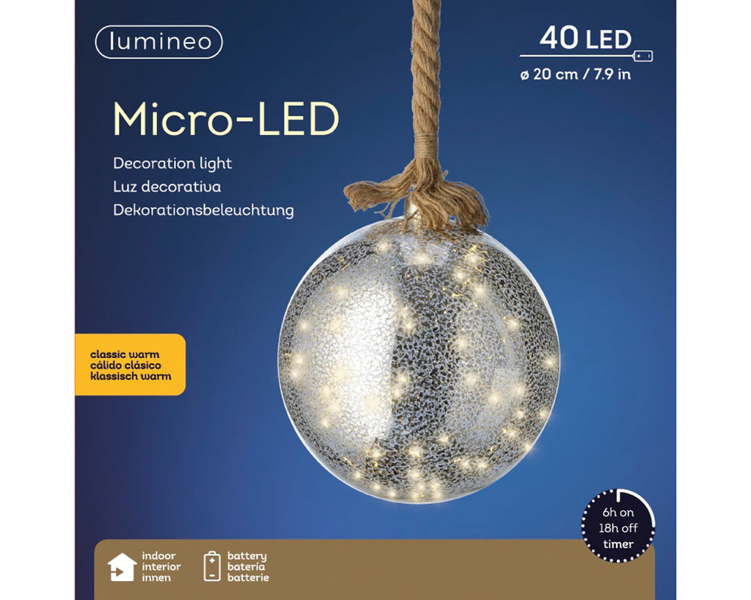 Battery Operated Micro LED Decoration Lights - Ball