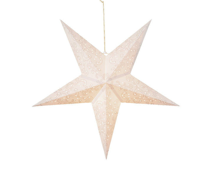 lumineo led paper star light - white