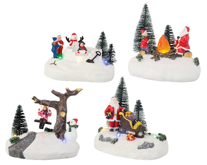 Battery Operated LED Wintery Scene