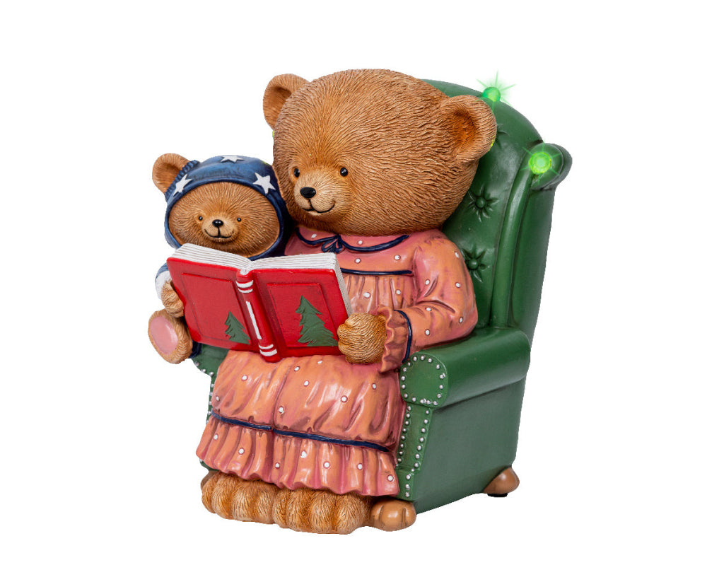 LED Bear Reading Book