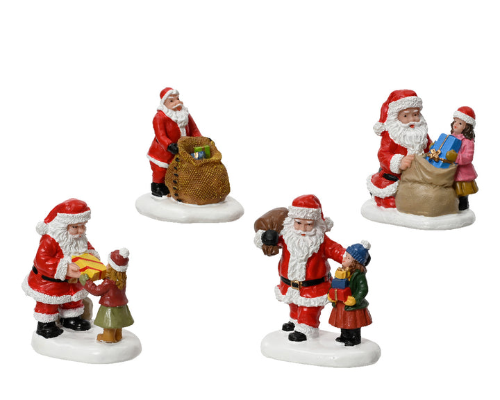 Santa Figurines for Village Display