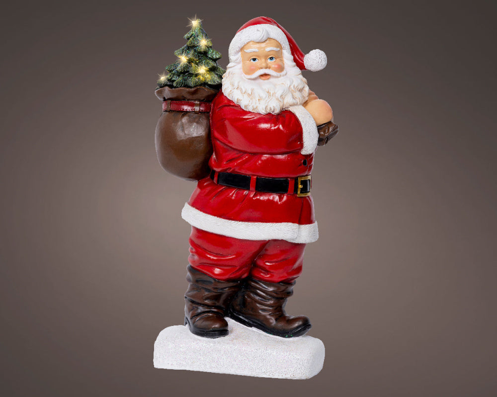 Micro LED Santa Polyresin