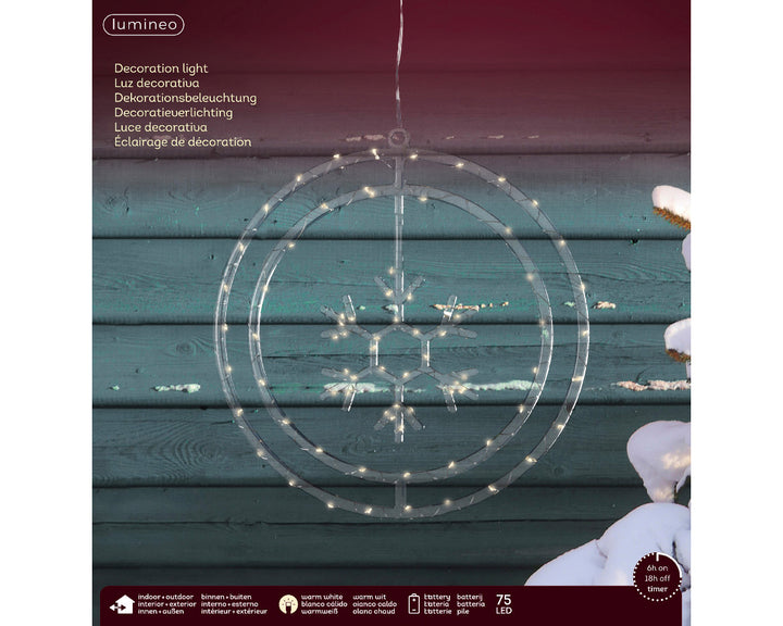 Micro LED Frame BO Snowflake