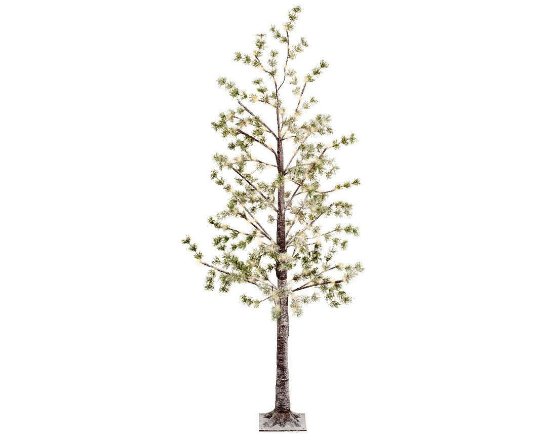 lumineo led tree w/ green leaves - 180cm