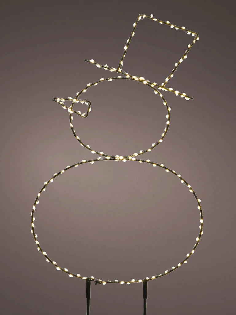 47cm Metal Snowman Stake Light