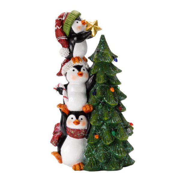 Pinguins W/ Tree