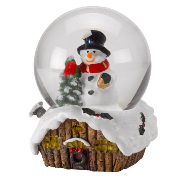 Christmas Cabin Snow Globe