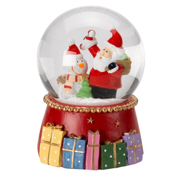 Musical Santa Gifts Snow Globe