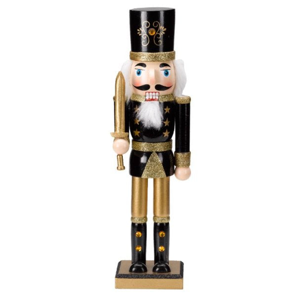 Nutcracker Large - Black & Gold