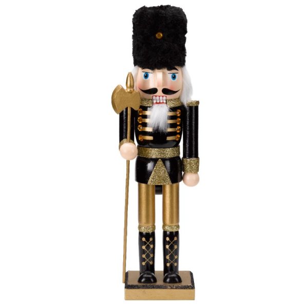 Nutcracker Large - Black & Gold