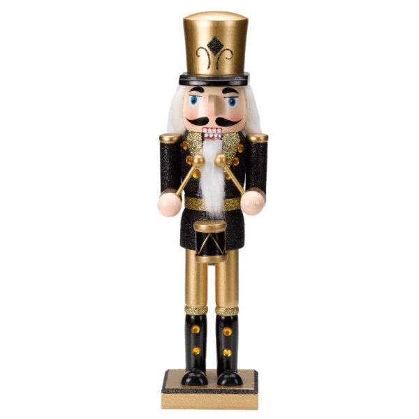 Nutcracker Large - Black & Gold