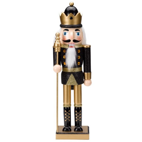 Nutcracker Large - Black & Gold