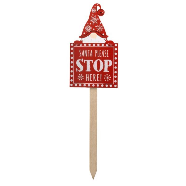 Santa Stop Here Sign