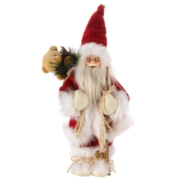 Battery Operated Inlit Father Christmas - Red