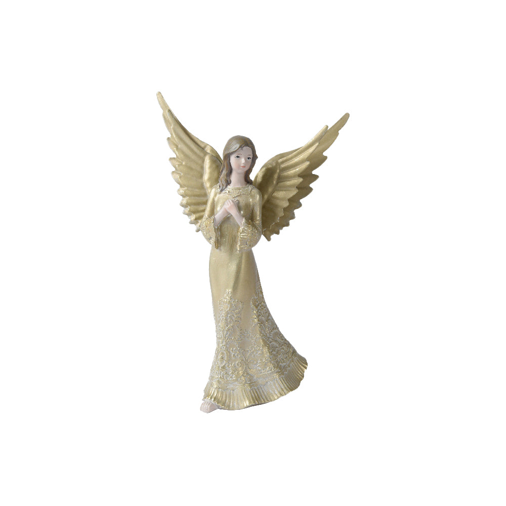 Cream/ Gold Angel Ornament