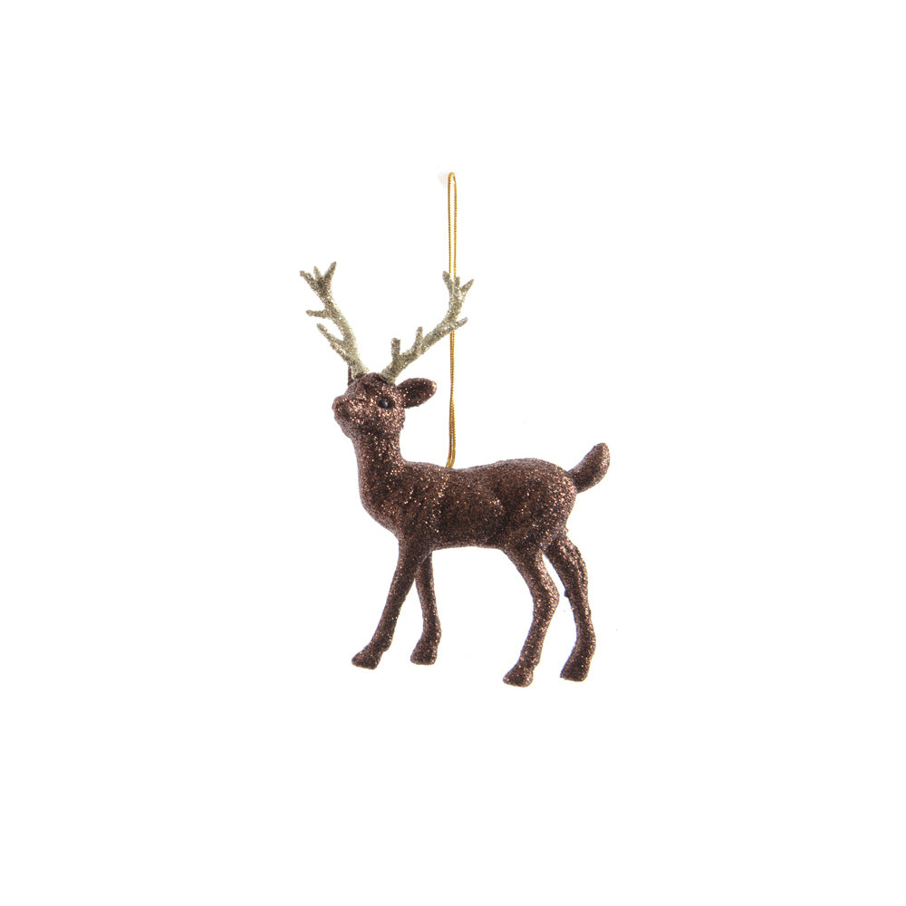 Plastic Reindeer Hanging Ornament