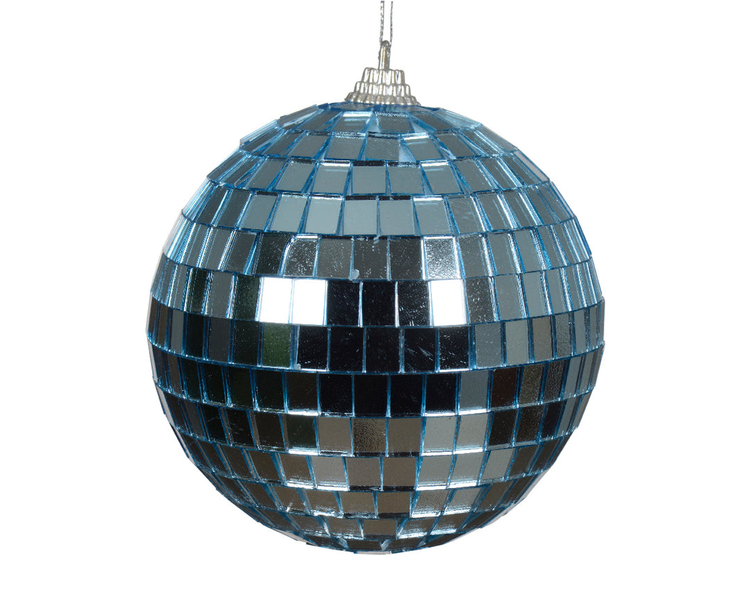 kaemingk disco ball ornament - blue