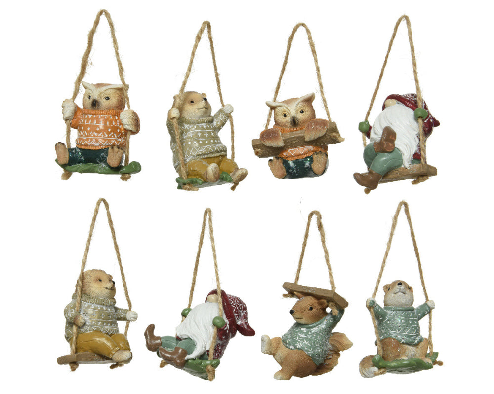 7cm Animals Polyresin With Glitter