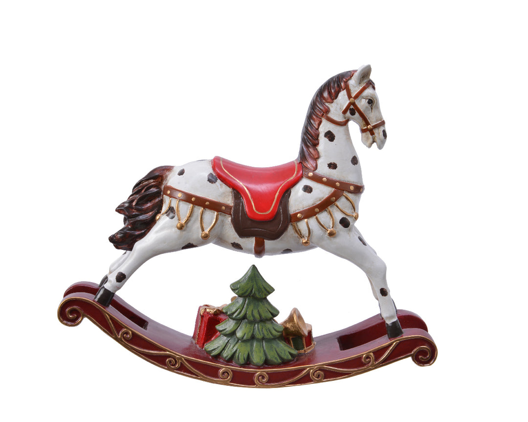 kaemingk polyresin rocking horse