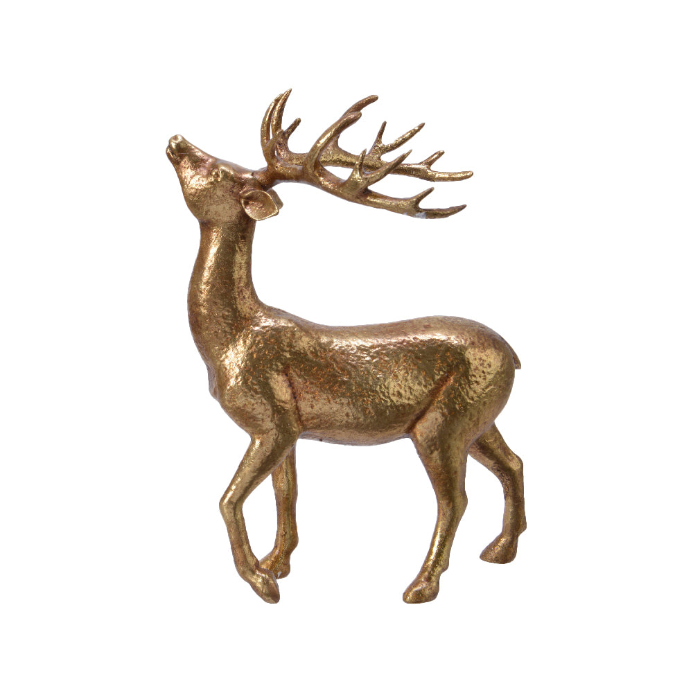 Gold Polyresin Deer