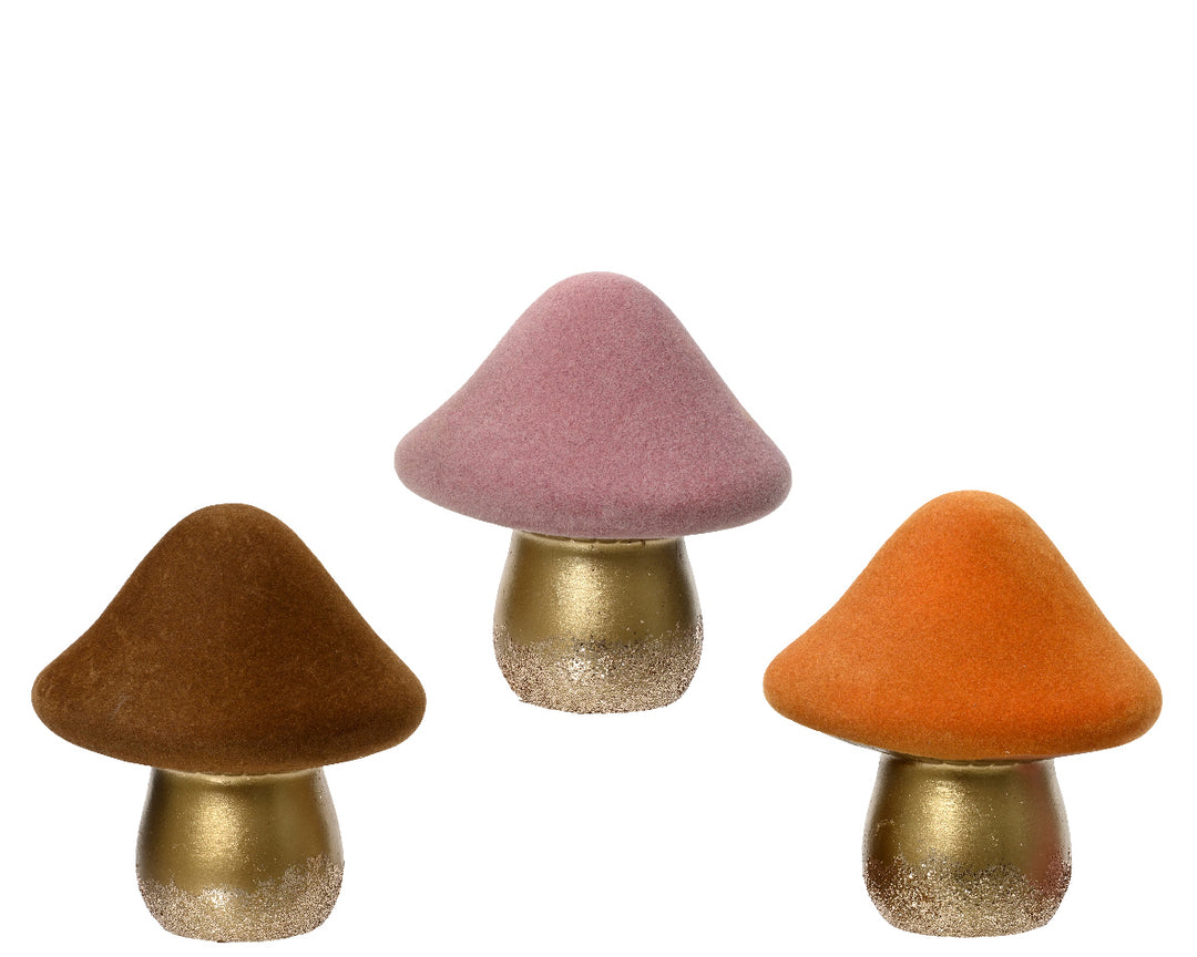 kaemingk terracotta mushroom - set of 3