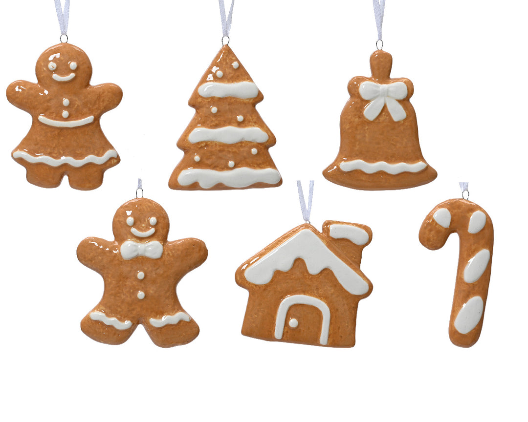 kaemingk dolomite gingerbread figures - set of 6