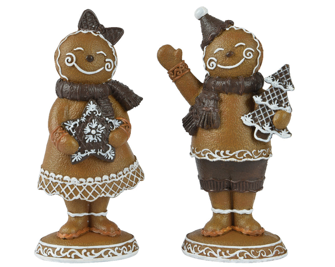 kaemingk polyresin gingerbread figures