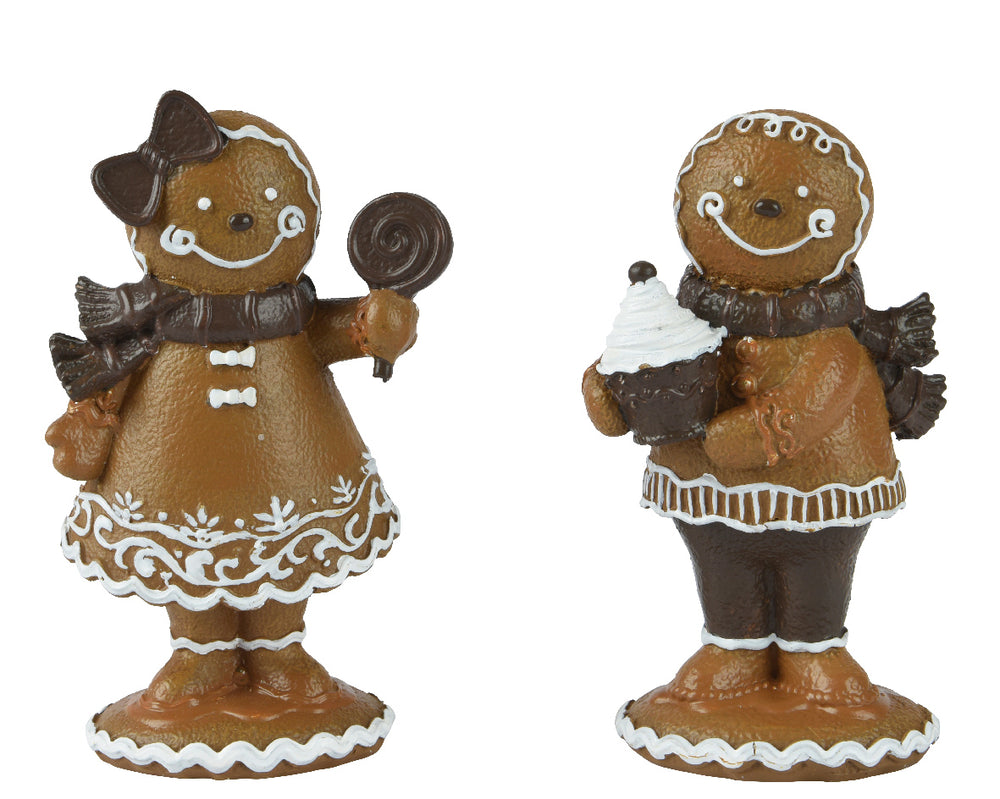 kaemingk polyresin gingerbread figures