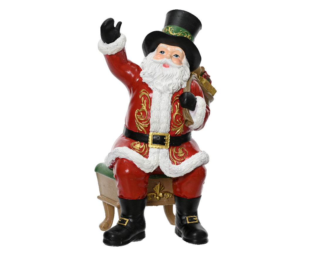 kaemingk polyresin santa