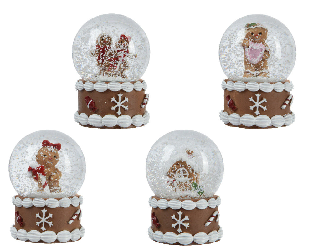 6cm Gingerbread Snowglobe