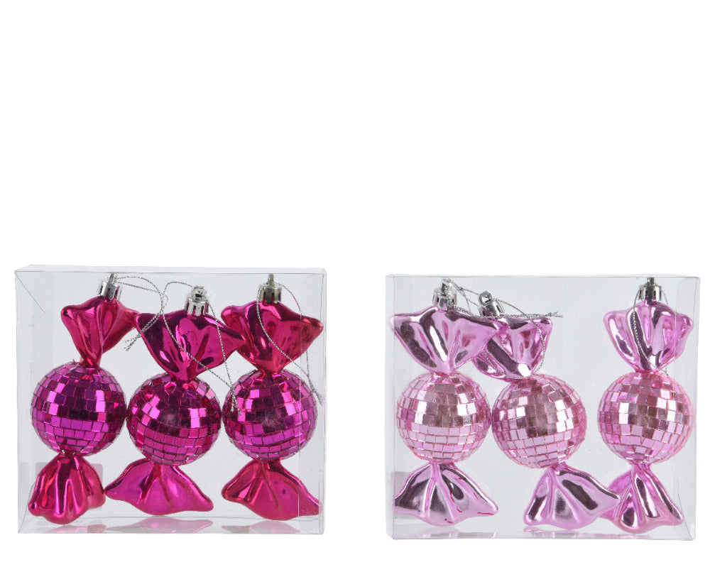 12cm Candy Foam Pink 3 Pack