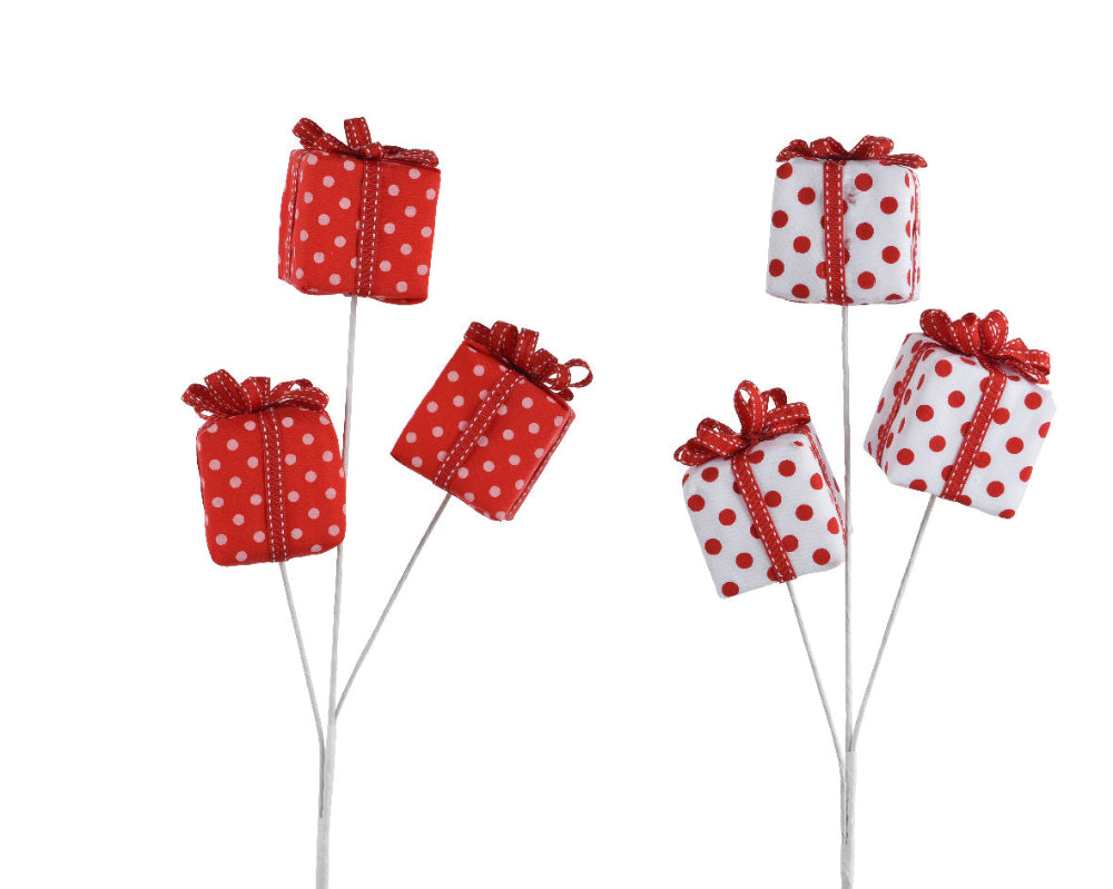 Giftbox Foam On Pick Red & White